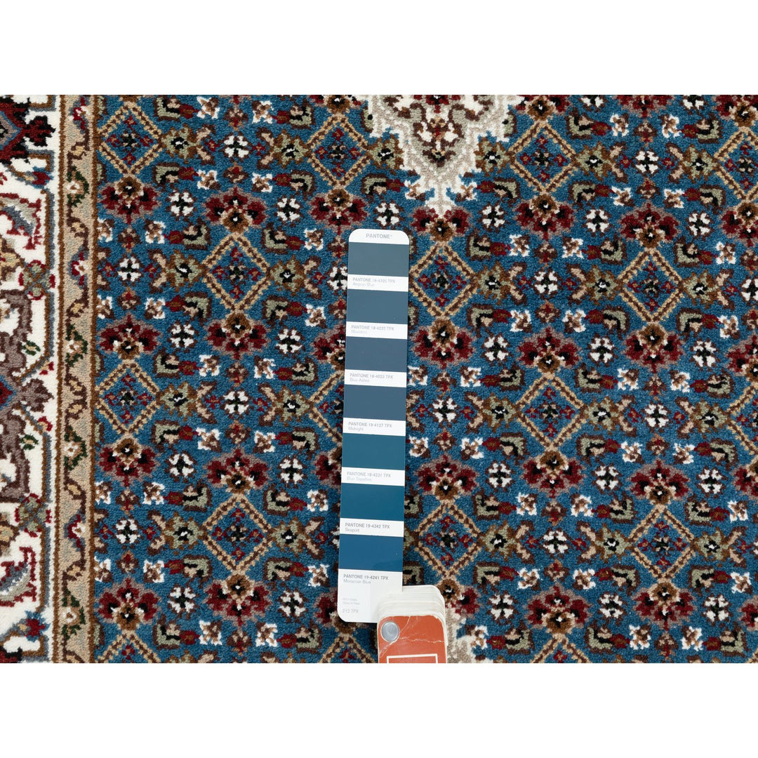 2'7" x 8'7" New Hand Knotted Blue Cotton Runner Oriental Rug - MOA10258723