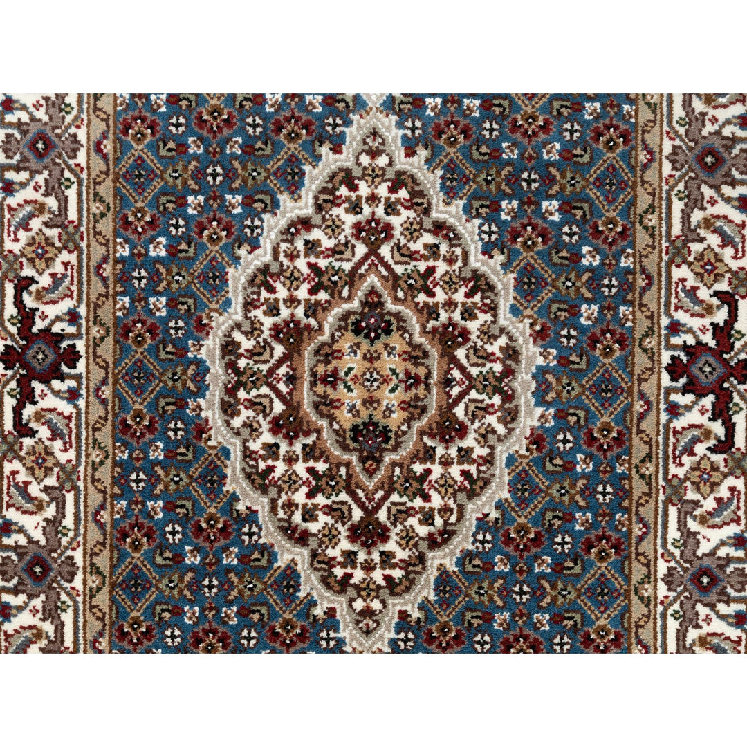 2'7" x 8'7" New Hand Knotted Blue Cotton Runner Oriental Rug - MOA10258723