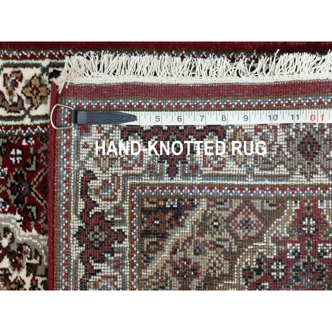 2'0" x 8'0" New Hand Knotted Red Wool & Silk Runner Oriental Rug - MOA10258757