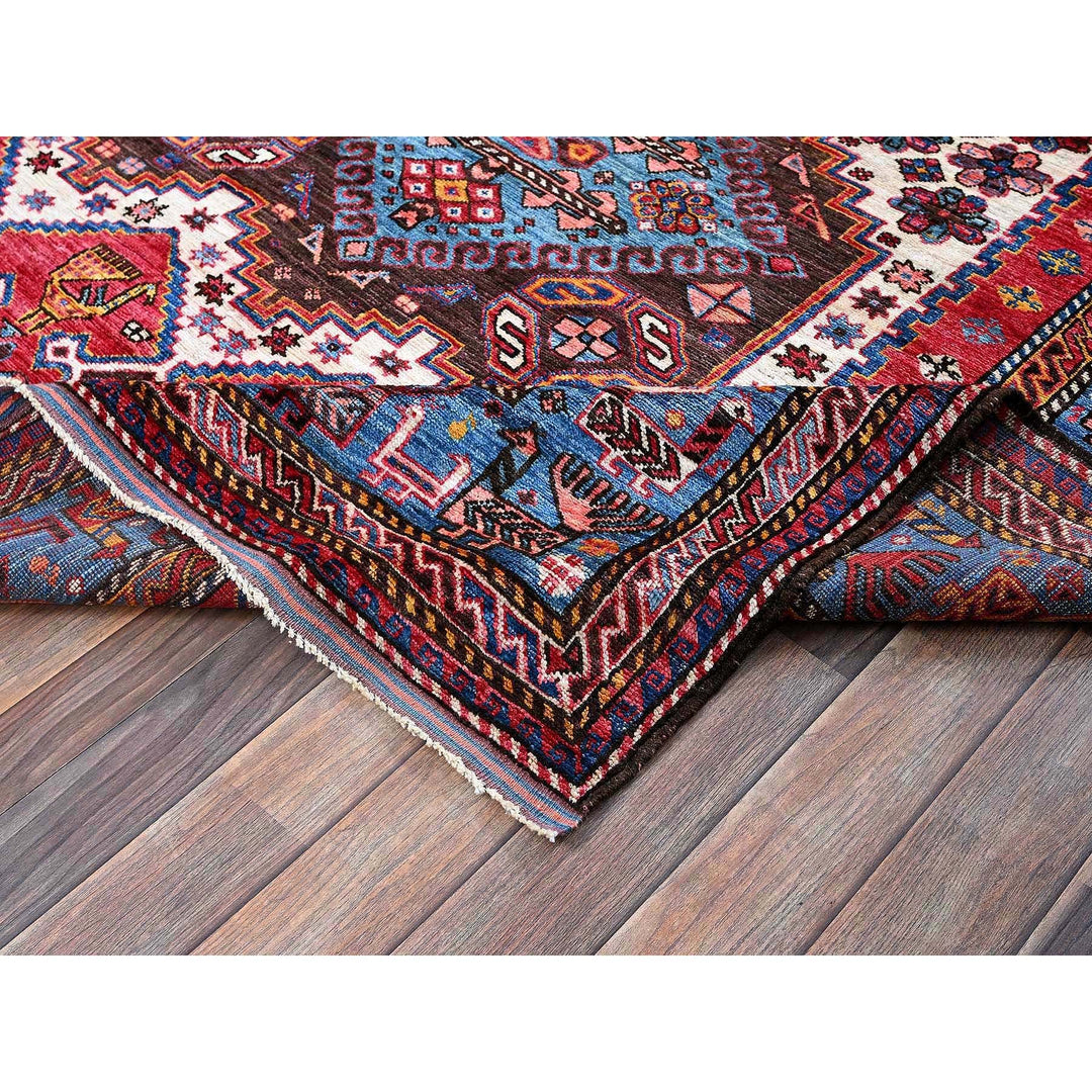 6'0" x 7'8" New Hand Knotted Ivory Wool Rectangle Oriental Rug - MOA102587
