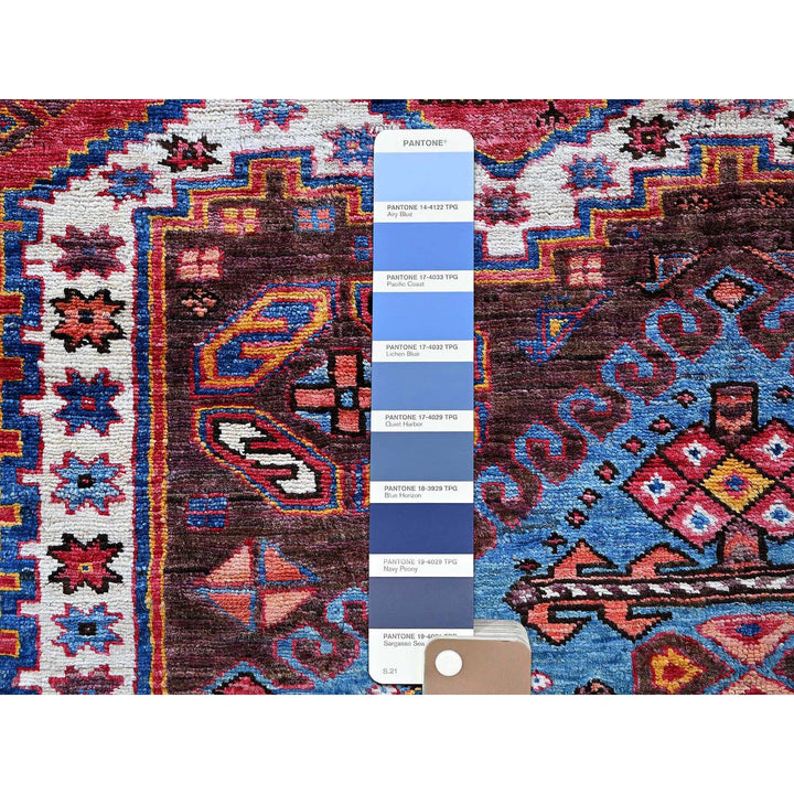 6'0" x 7'8" New Hand Knotted Ivory Wool Rectangle Oriental Rug - MOA102587