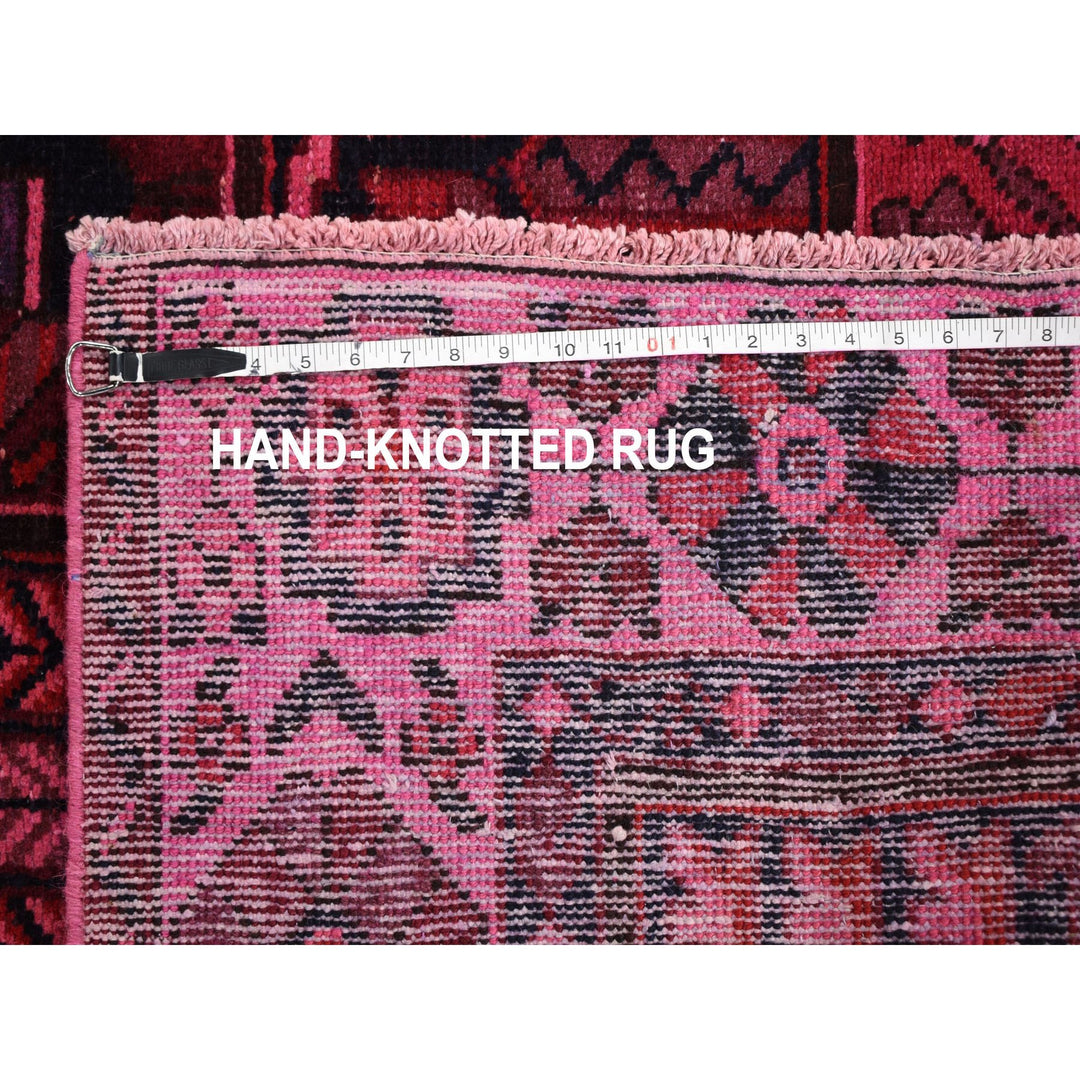 5'2" x 9'9" Vintage Hand Knotted Pink Cotton Runner Oriental Rug - MOA10259186