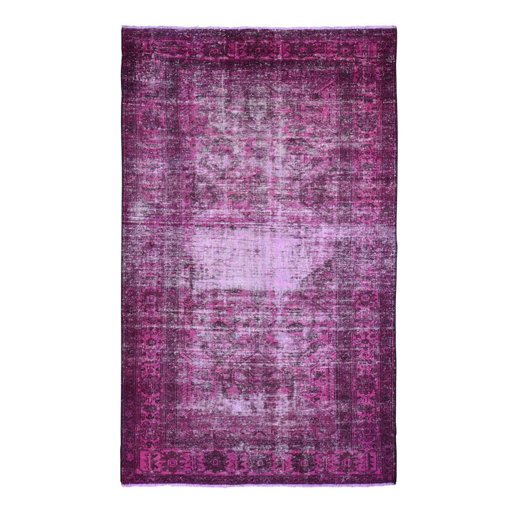 5'5" x 9'4" New Hand Knotted Pink Cotton Runner Oriental Rug - MOA10259191