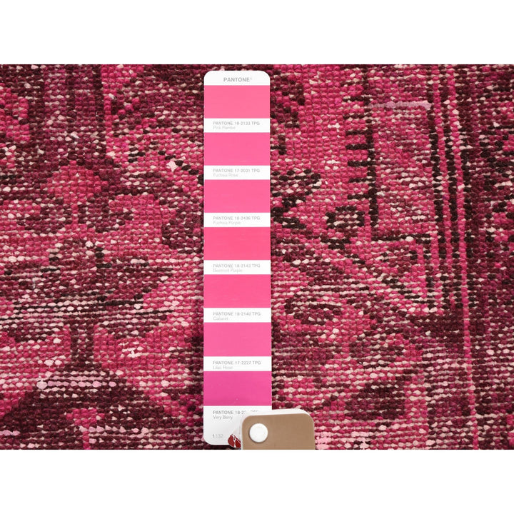 5'5" x 9'4" New Hand Knotted Pink Cotton Runner Oriental Rug - MOA10259191