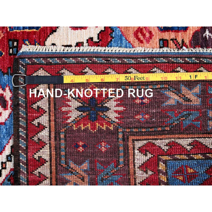 5'4" x 6'8" New Hand Knotted Blue Wool Rectangle Oriental Rug - MOA102591