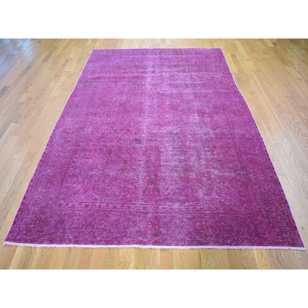 6'4" x 10'0" New Hand Knotted Pink Cotton Rectangle Oriental Rug - MOA10259208