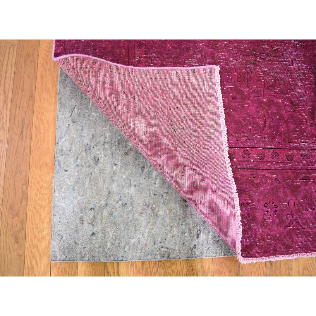 6'4" x 10'0" New Hand Knotted Pink Cotton Rectangle Oriental Rug - MOA10259208