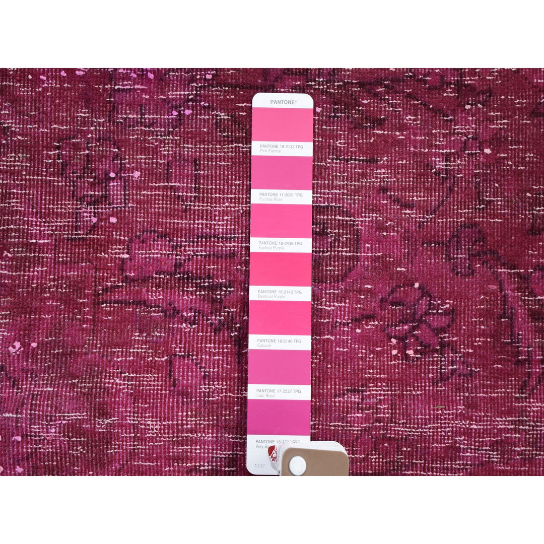 6'4" x 10'0" New Hand Knotted Pink Cotton Rectangle Oriental Rug - MOA10259208