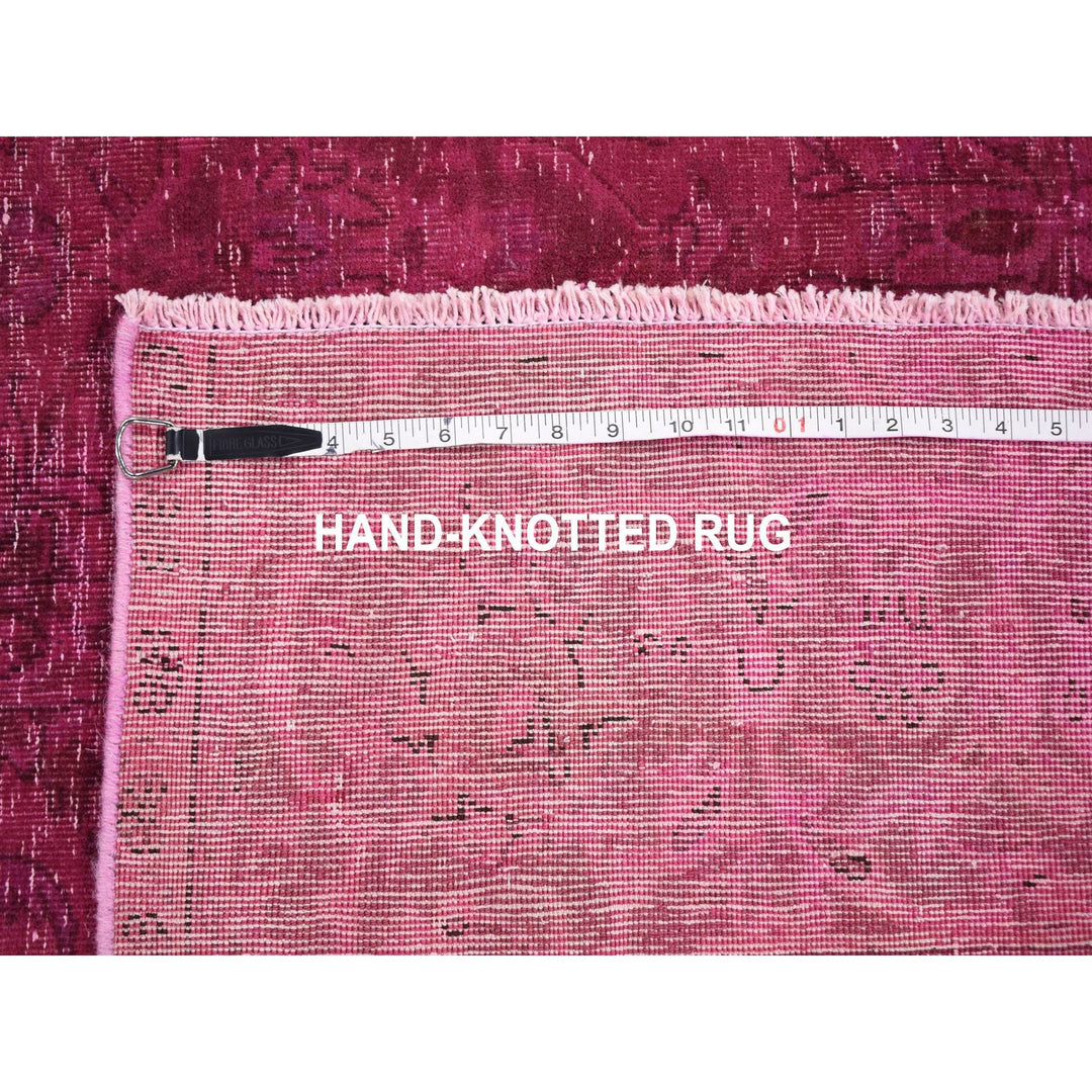 6'4" x 10'0" New Hand Knotted Pink Cotton Rectangle Oriental Rug - MOA10259208