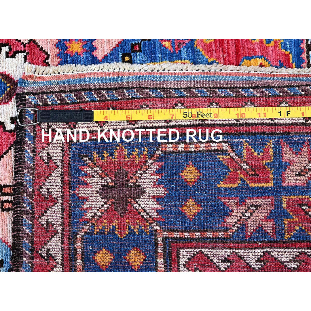 5'1" x 7'3" New Hand Knotted Orange Wool Rectangle Oriental Rug - MOA102592
