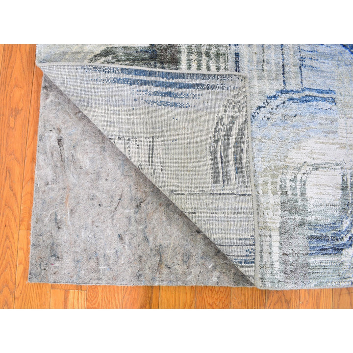 2'0" x 3'0" New Hand Knotted Blue Cotton Rectangle Oriental Rug - MOA10259489