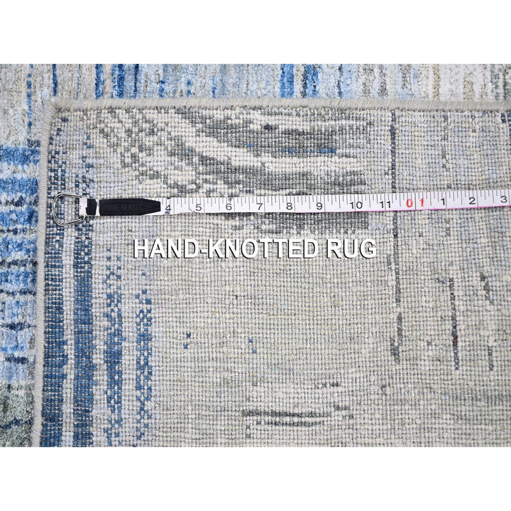 2'0" x 3'0" New Hand Knotted Blue Cotton Rectangle Oriental Rug - MOA10259489