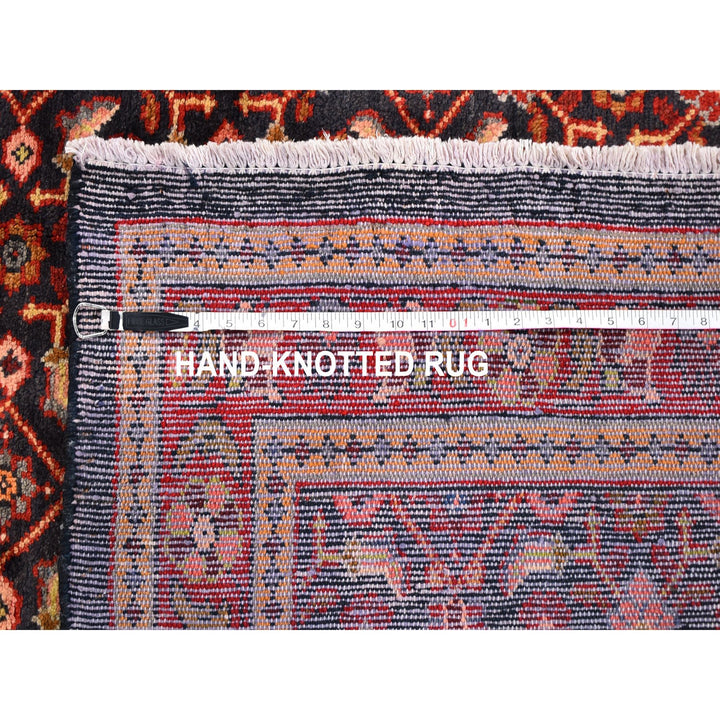 6'1" x 10'0" New Hand Knotted Black Wool Rectangle Oriental Rug - MOA10259697