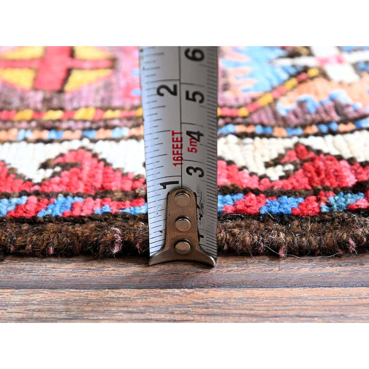 5'0" x 6'7" New Hand Knotted Orange Wool Rectangle Oriental Rug - MOA102596