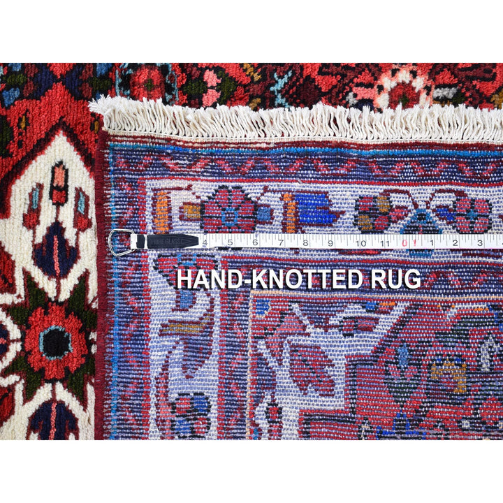 3'6" x 5'1" New Hand Knotted Red Wool Rectangle Oriental Rug - MOA10259848