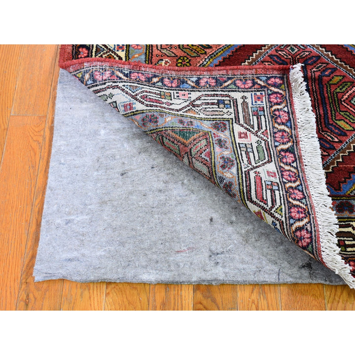 3'8" x 6'5" New Hand Knotted Red Wool Rectangle Oriental Rug - MOA10259851