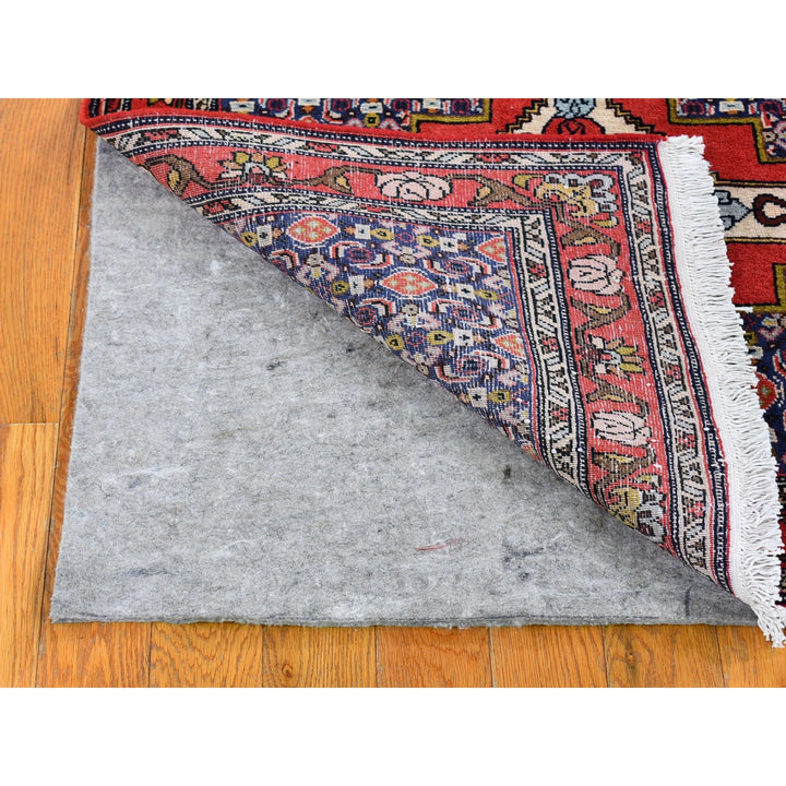 3'0" x 9'9" New Hand Knotted Red Wool Runner Oriental Rug - MOA10259861