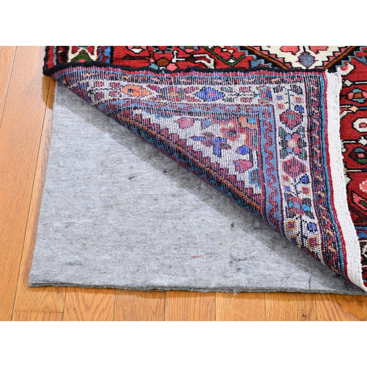 3'7" x 5'1" New Hand Knotted Red Wool Rectangle Oriental Rug - MOA10259880