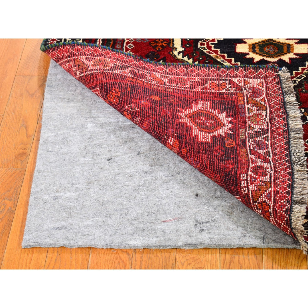 3'10" x 5'5" New Hand Knotted Red Wool Rectangle Oriental Rug - MOA10259911