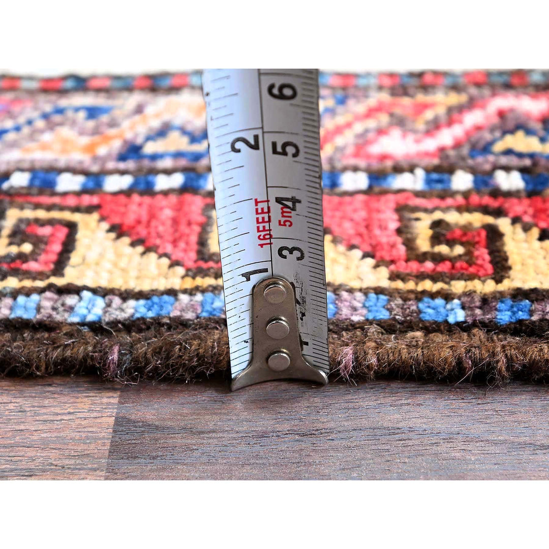 3'11" x 6'4" New Hand Knotted Blue Wool Rectangle Oriental Rug - MOA102600