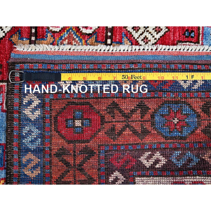 4'2" x 6'2" New Hand Knotted Blue Wool Rectangle Oriental Rug - MOA102602