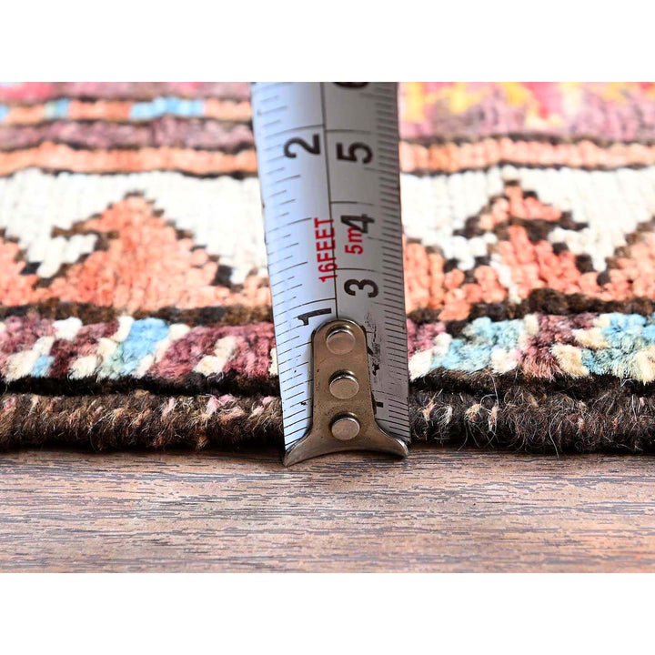 4'5" x 5'10" New Hand Knotted Blue Wool Rectangle Oriental Rug - MOA102605