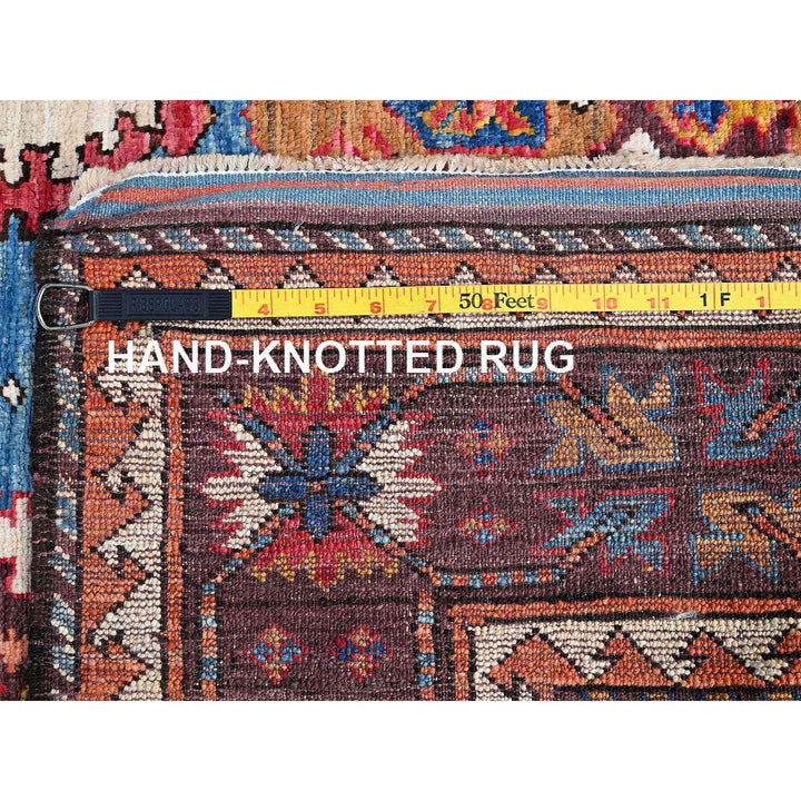 4'5" x 5'10" New Hand Knotted Blue Wool Rectangle Oriental Rug - MOA102605