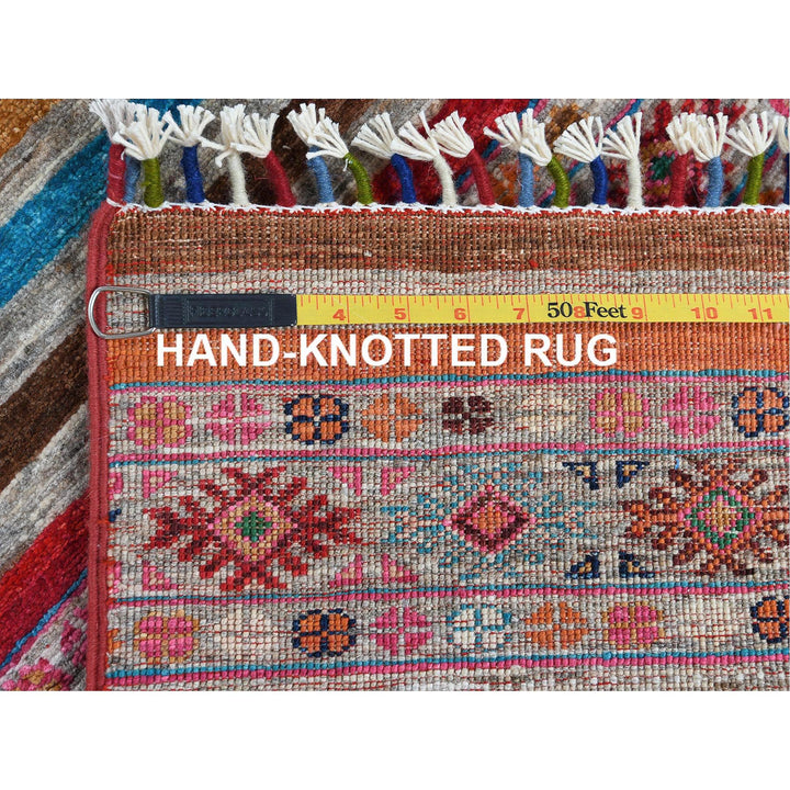 2'9" x 9'8" New Hand Knotted Multicolored Wool Runner Oriental Rug - MOA10260842