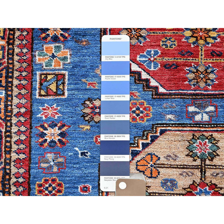 4'3" x 5'3" New Hand Knotted Blue Wool Rectangle Oriental Rug - MOA102610