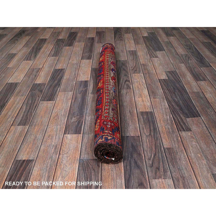 4'1" x 5'10" New Hand Knotted Brown Wool Rectangle Oriental Rug - MOA102611