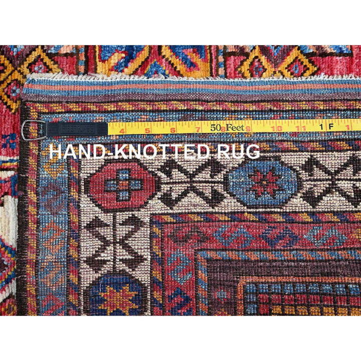 4'2" x 5'11" New Hand Knotted Ivory Wool Rectangle Oriental Rug - MOA102612