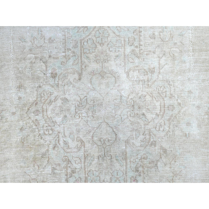 5'10" x 10'1" Vintage Hand Knotted Ivory Cotton Rectangle Oriental Rug - MOA10261340