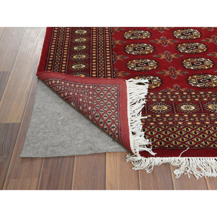 4'0" x 6'2" New Hand Knotted Red Wool Rectangle Oriental Rug - MOA10261368