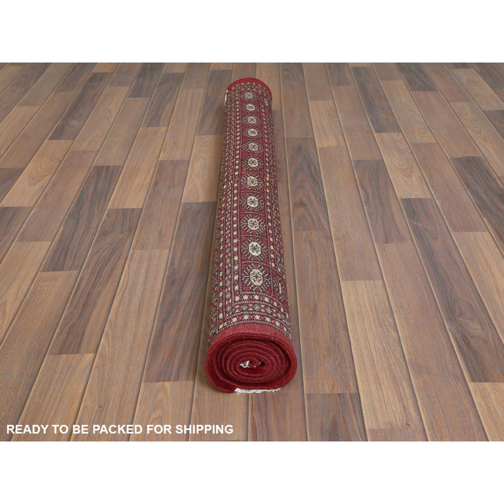 4'0" x 6'2" New Hand Knotted Red Wool Rectangle Oriental Rug - MOA10261368