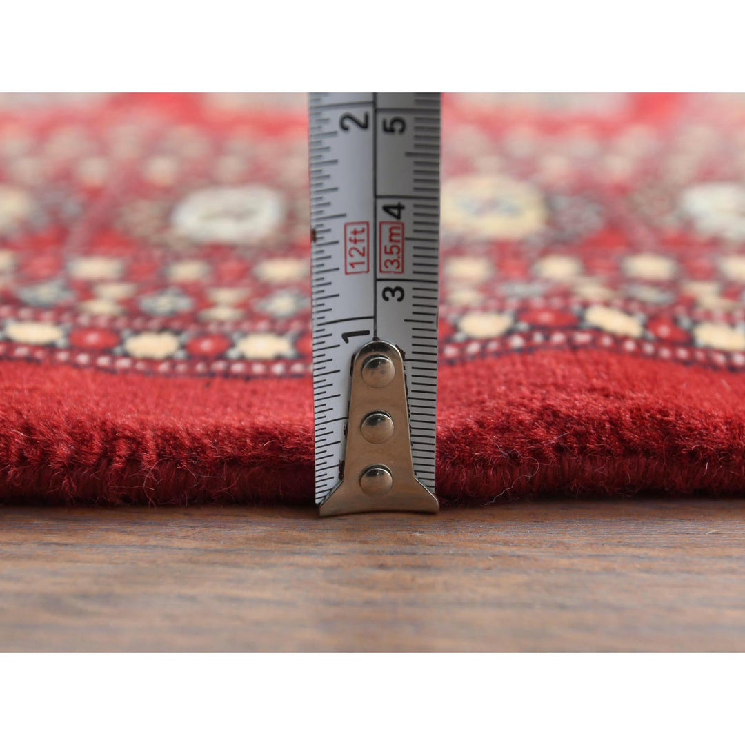 4'0" x 6'2" New Hand Knotted Red Wool Rectangle Oriental Rug - MOA10261368