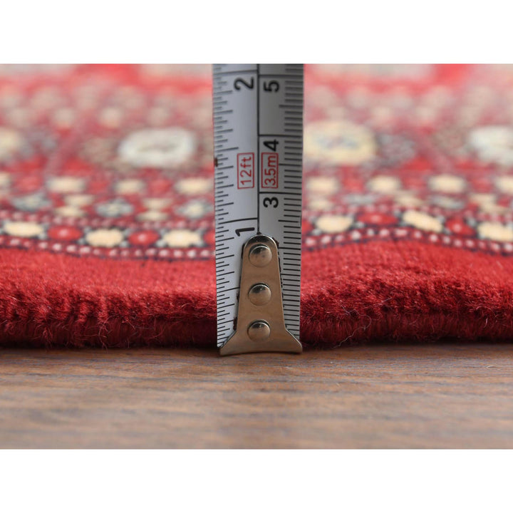 4'0" x 6'2" New Hand Knotted Red Wool Rectangle Oriental Rug - MOA10261368