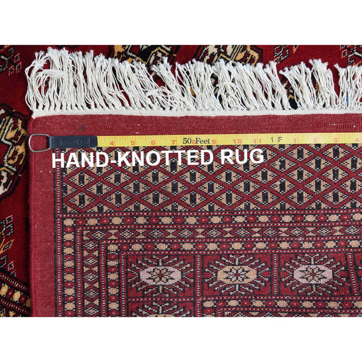 4'0" x 6'2" New Hand Knotted Red Wool Rectangle Oriental Rug - MOA10261368