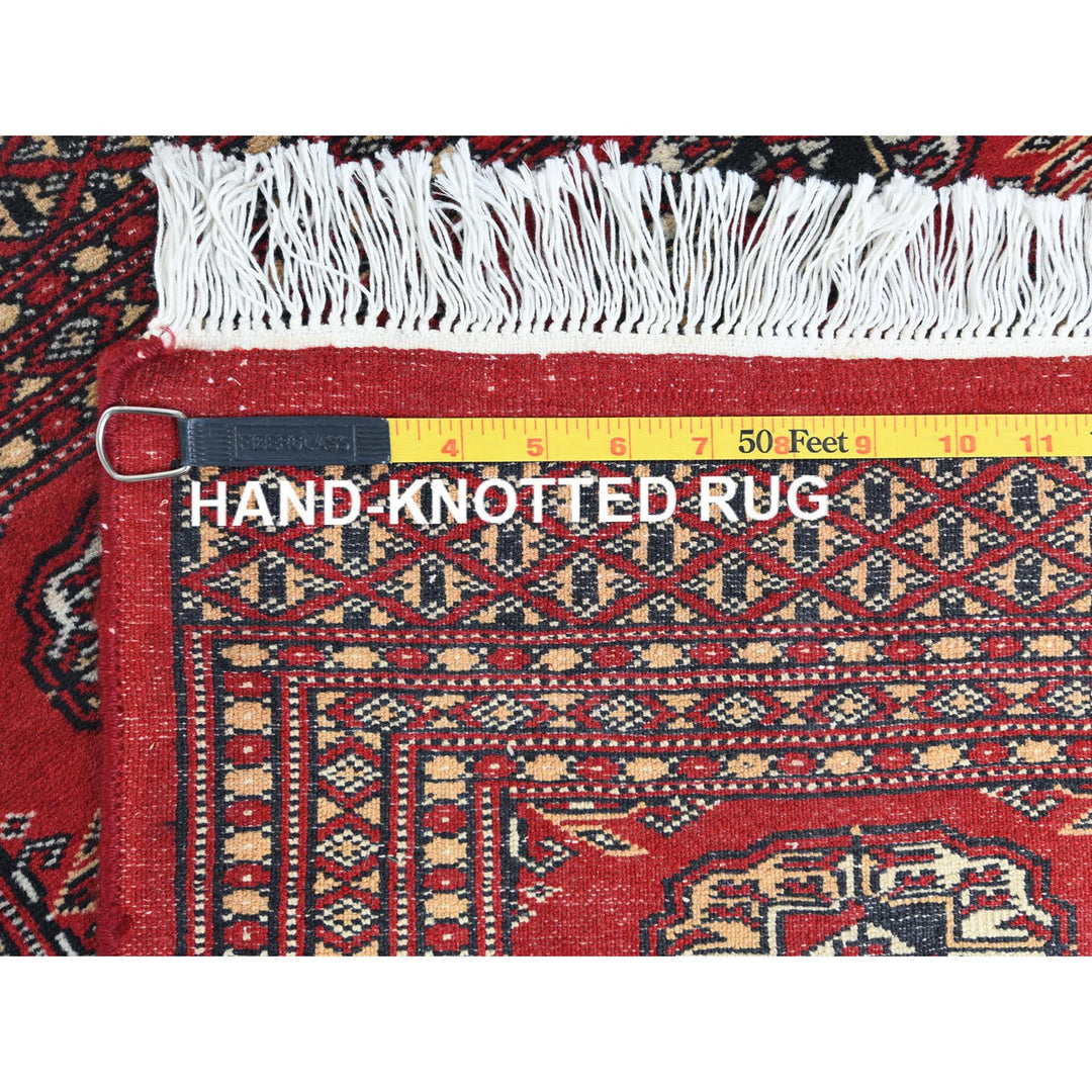 2'1" x 2'10" New Hand Knotted Red Wool Rectangle Oriental Rug - MOA10261374