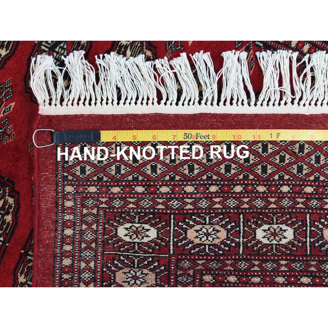 3'1" x 4'10" New Hand Knotted Red Wool Rectangle Oriental Rug - MOA10261382