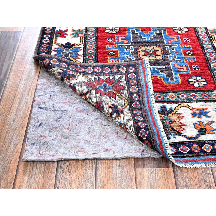2'8" x 8'2" New Hand Knotted Red Wool Runner Oriental Rug - MOA102614