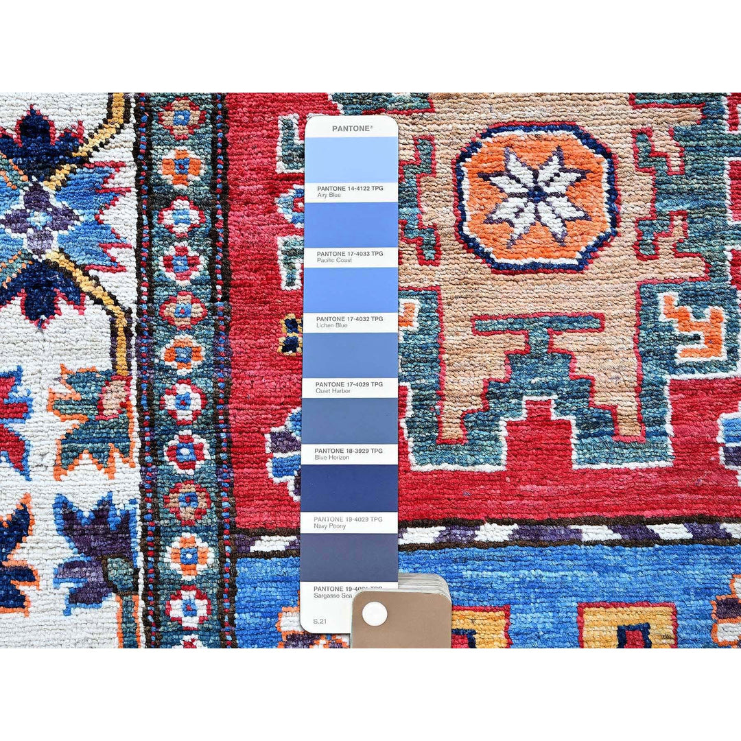 2'8" x 8'2" New Hand Knotted Red Wool Runner Oriental Rug - MOA102614