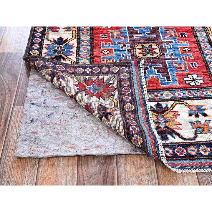 2'9" x 9'8" New Hand Knotted Red Wool Runner Oriental Rug - MOA102615