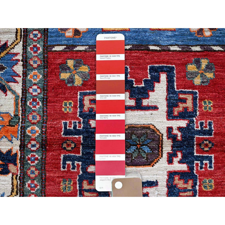 2'8" x 8'3" New Hand Knotted Red Wool Runner Oriental Rug - MOA102616