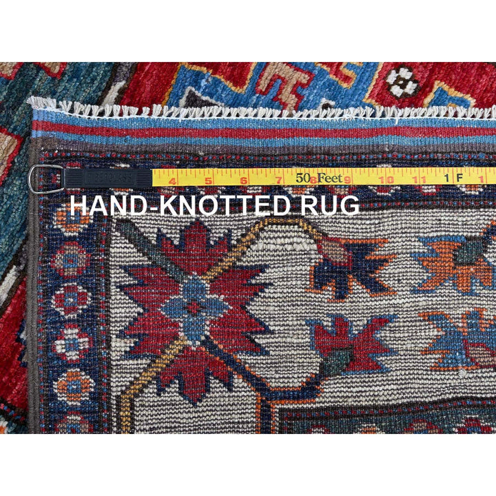 2'8" x 8'3" New Hand Knotted Red Wool Runner Oriental Rug - MOA102616