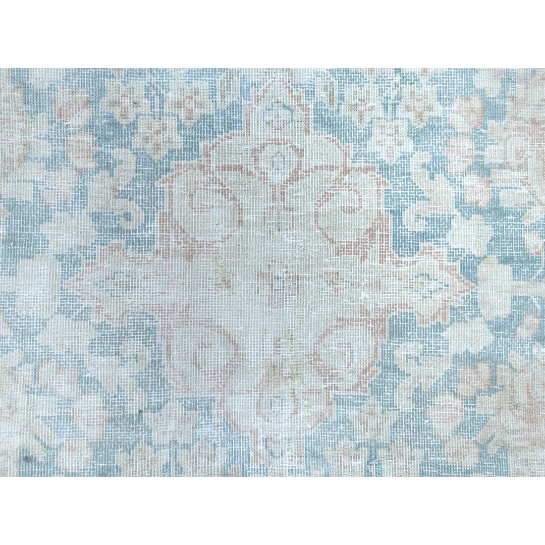 9'9" x 13'3" Vintage Hand Knotted Pink Cotton Rectangle Oriental Rug - MOA10261735