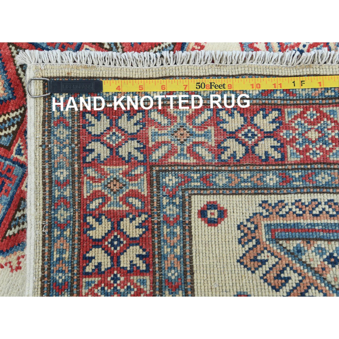 3'0" x 4'6" New Hand Knotted Ivory Wool Rectangle Oriental Rug - MOA10261808