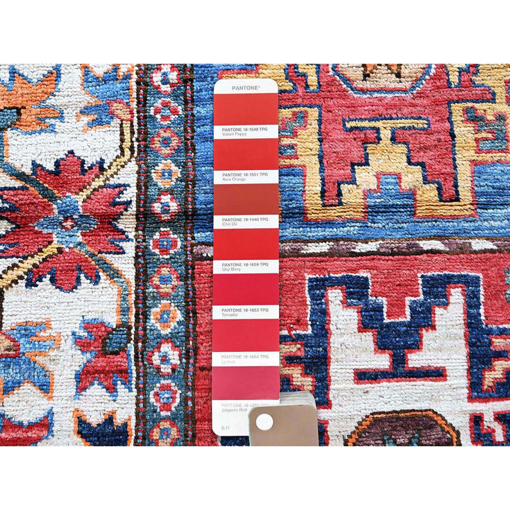2'10" x 9'8" New Hand Knotted Red Wool Runner Oriental Rug - MOA102618