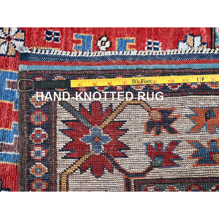 2'10" x 9'8" New Hand Knotted Red Wool Runner Oriental Rug - MOA102618