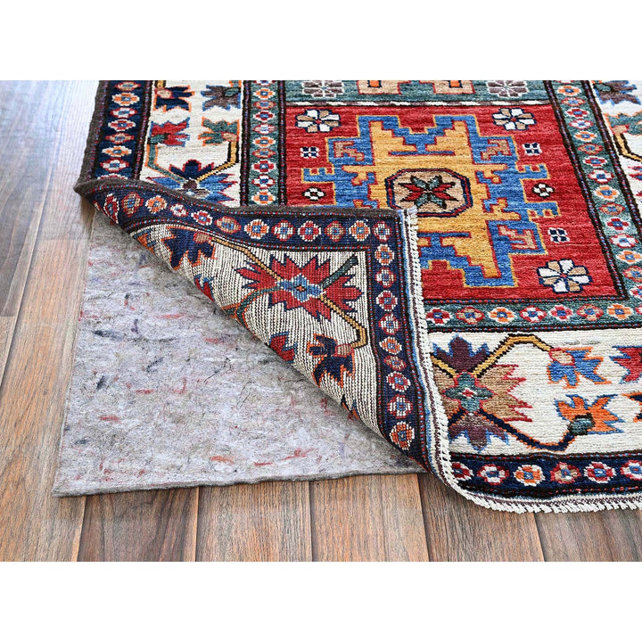 2'9" x 9'3" New Hand Knotted Red Wool Runner Oriental Rug - MOA102619