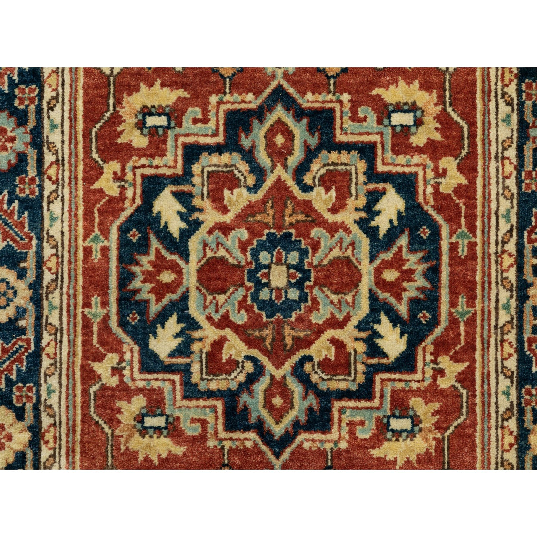 2'6" x 12'2" New Hand Knotted Red Wool Runner Oriental Rug - MOA10262011